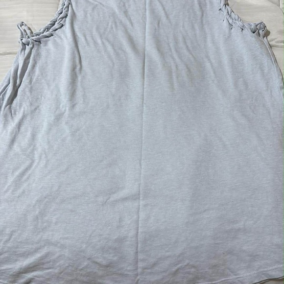 Women’s America Graphic Tank Top - Light Gray - Picture 2 of 3